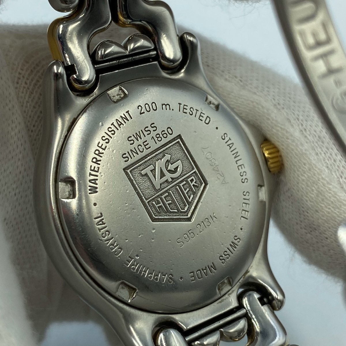 TAG HEUER S95.213K プロフェッショナル＜腕時計＞タグホイヤー グレー シルバー ゴールド ブランド メンズ_画像7