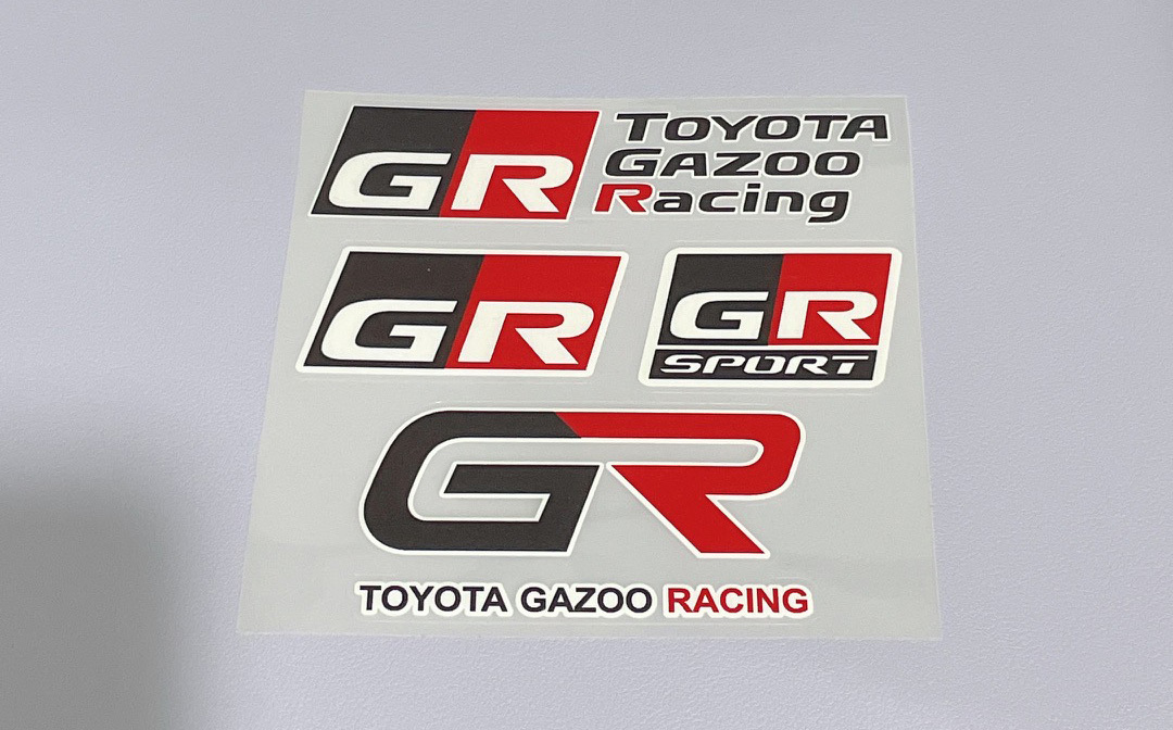 GR Toyota Gazoo Racing ガズーレーシング ステッカー シール ヤリス 86 スープラ GR SPORT 4点セット⑪の画像2