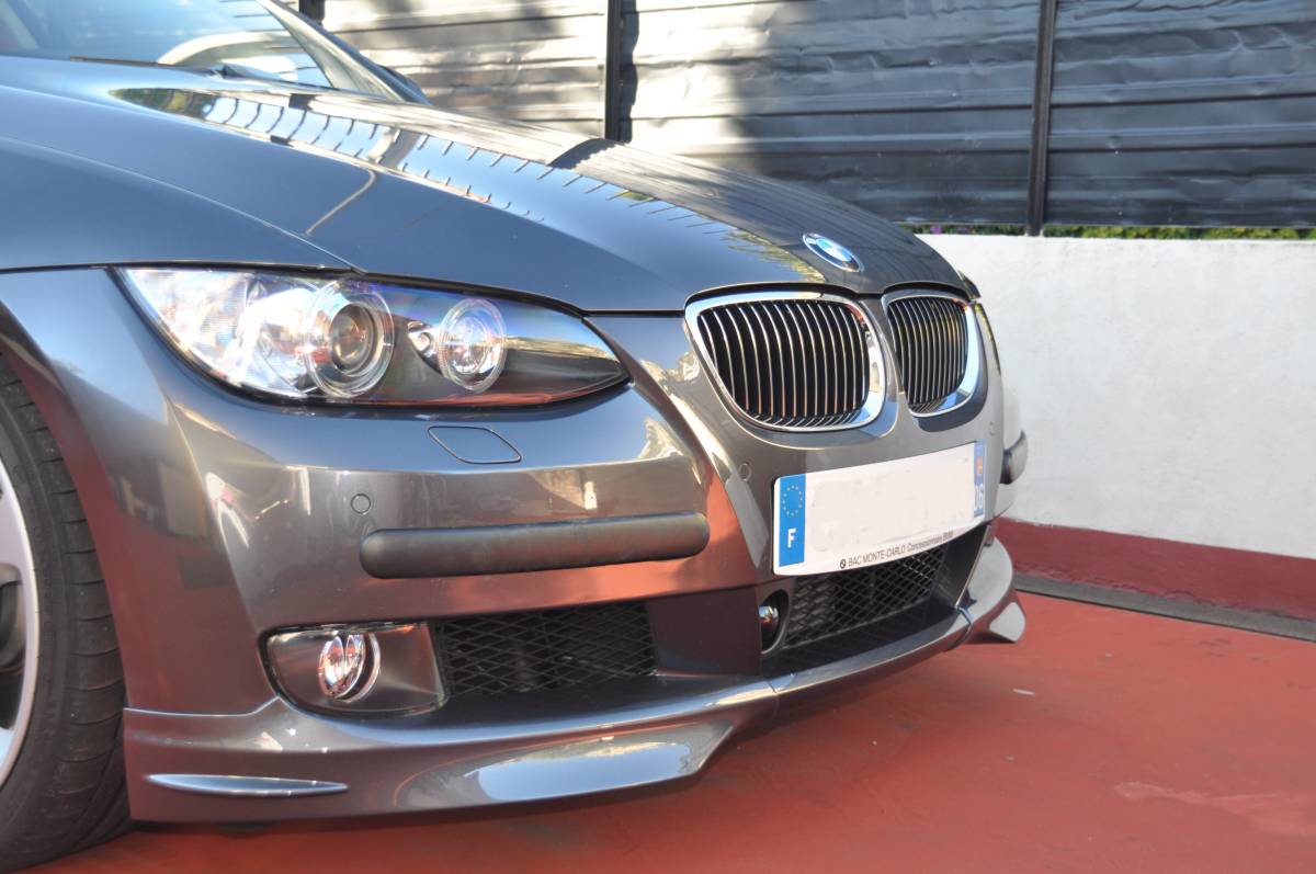 BMW E92 E93 ノーマル用 フロントリップスポイラースプリッター指定色塗装 PP材質 2007-2009前期_画像5