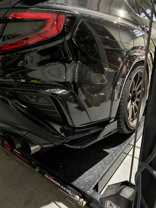 【未塗装品☆即納】スバル WRX S4 STI VB系 セダン ABS エアロ リア サイドステップ スポイラー スプリッター左右セット 2022+_画像5