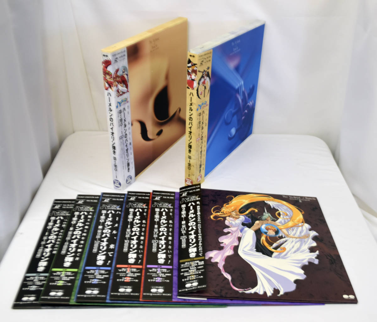 S785* Special made LD-2BOX attaching LD 6 volume * Violinist of Hamelin no. 1 comfort chapter & no. 2 comfort chapter * all 25 story * Watanabe road Akira * obi attaching * laser disk θ