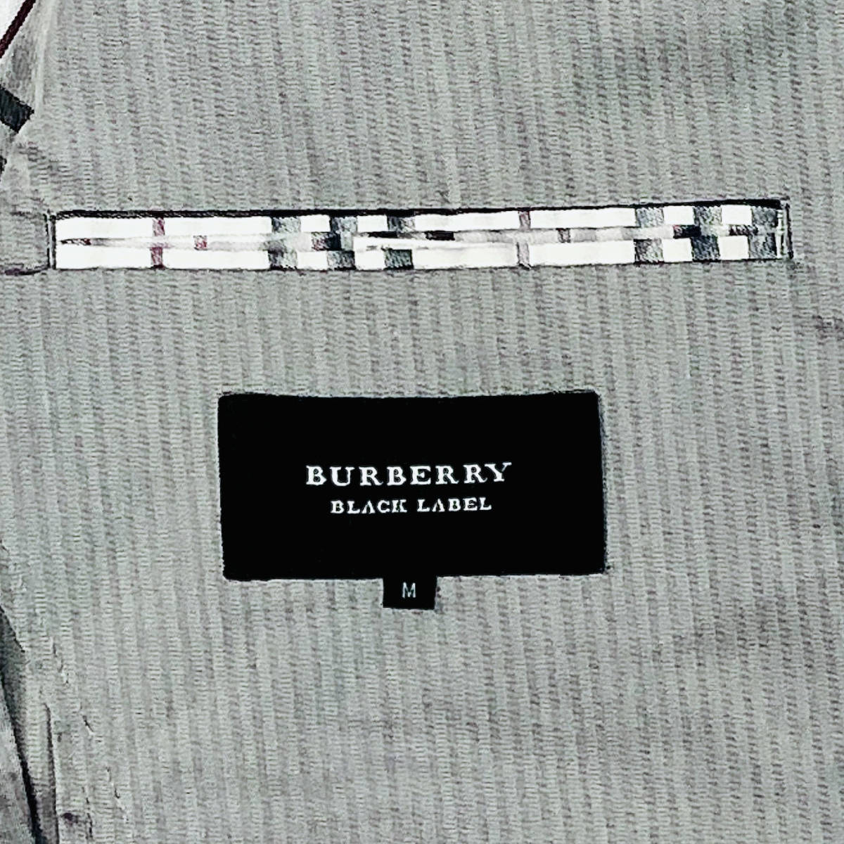 ★BURBERRY BLACKLABEL★Mサイズ バーバリー ブラックレーベル メンズ 灰色 グレー テーラードジャケット ジャケット アウター J004_画像5