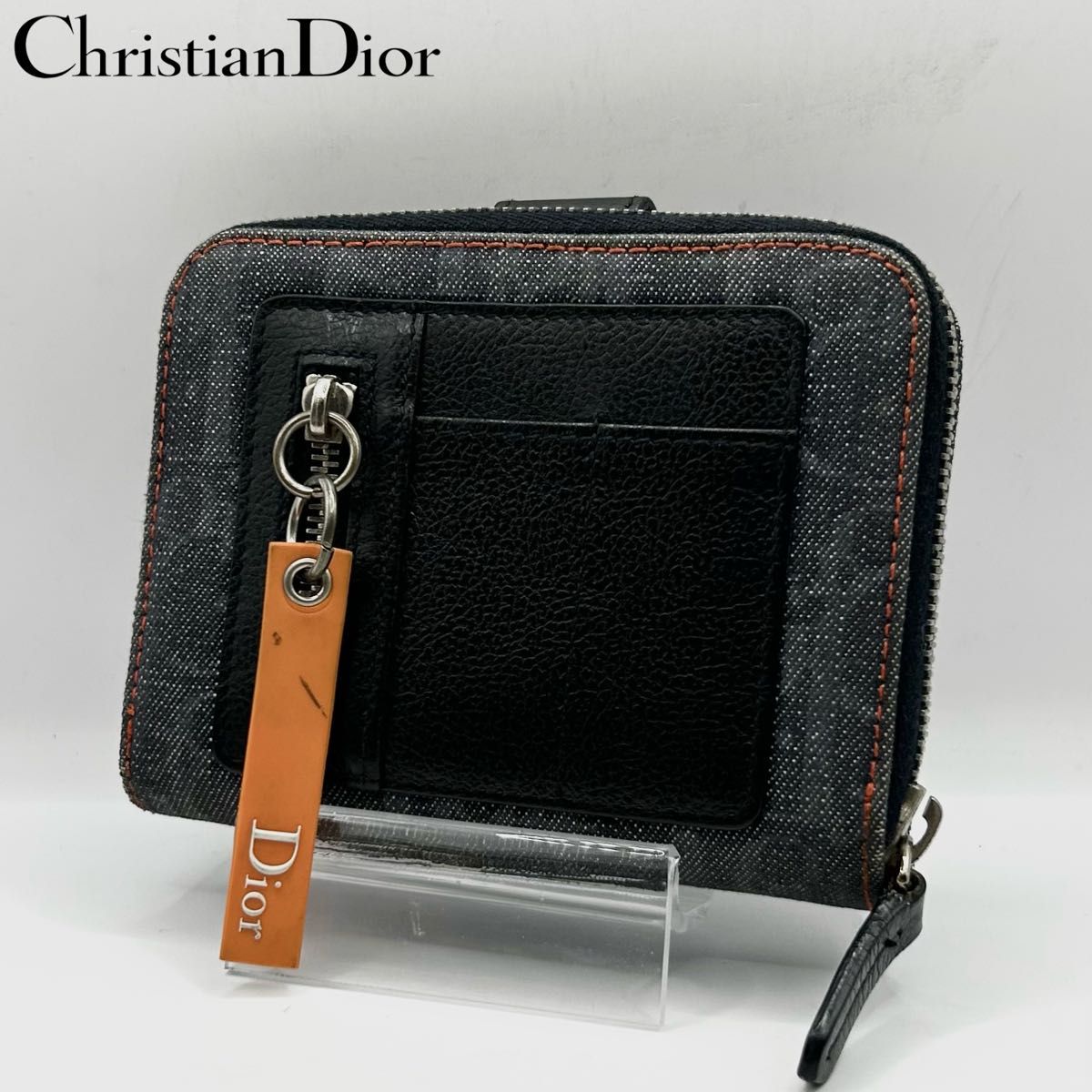 ディオール トロッター フライトライン デニム財布 希少 Christian Dior クリスチャンディオール 二つ折り財布
