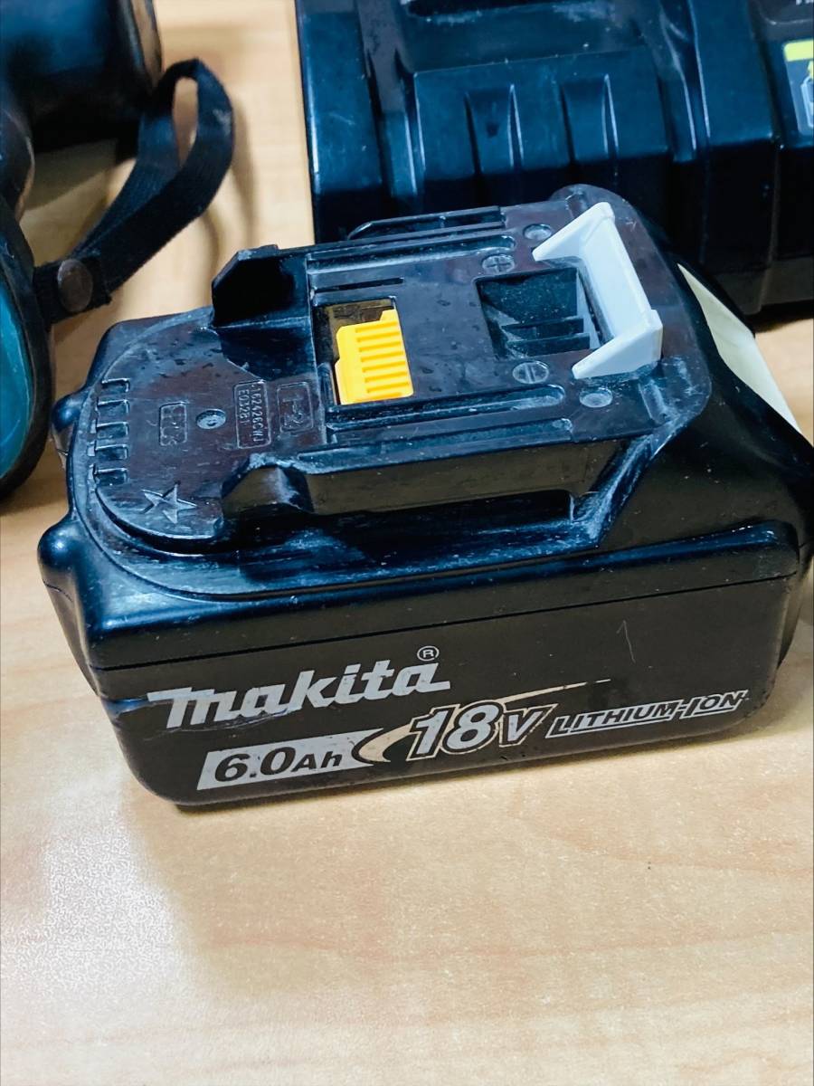 makita/マキタ 充電式インパクトドライバ TD170D & 急速充電器 DC18RC & バッテリ BL1860B & バッテリ BL1850 中古動作品 最低落札設定無し_画像5