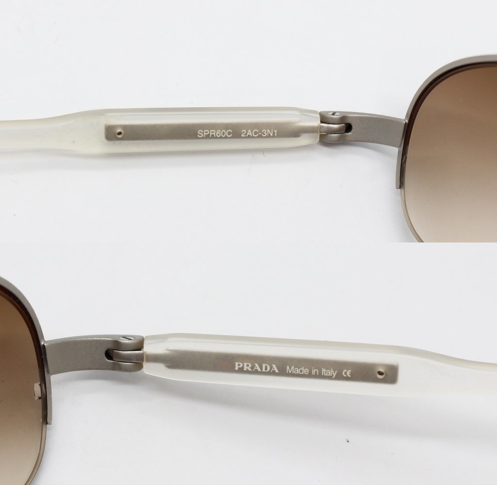 【1円】PRADA プラダ サングラス SPR60C 2AC-3N1 ケース付き z23-3148 中古品 z_bの画像4