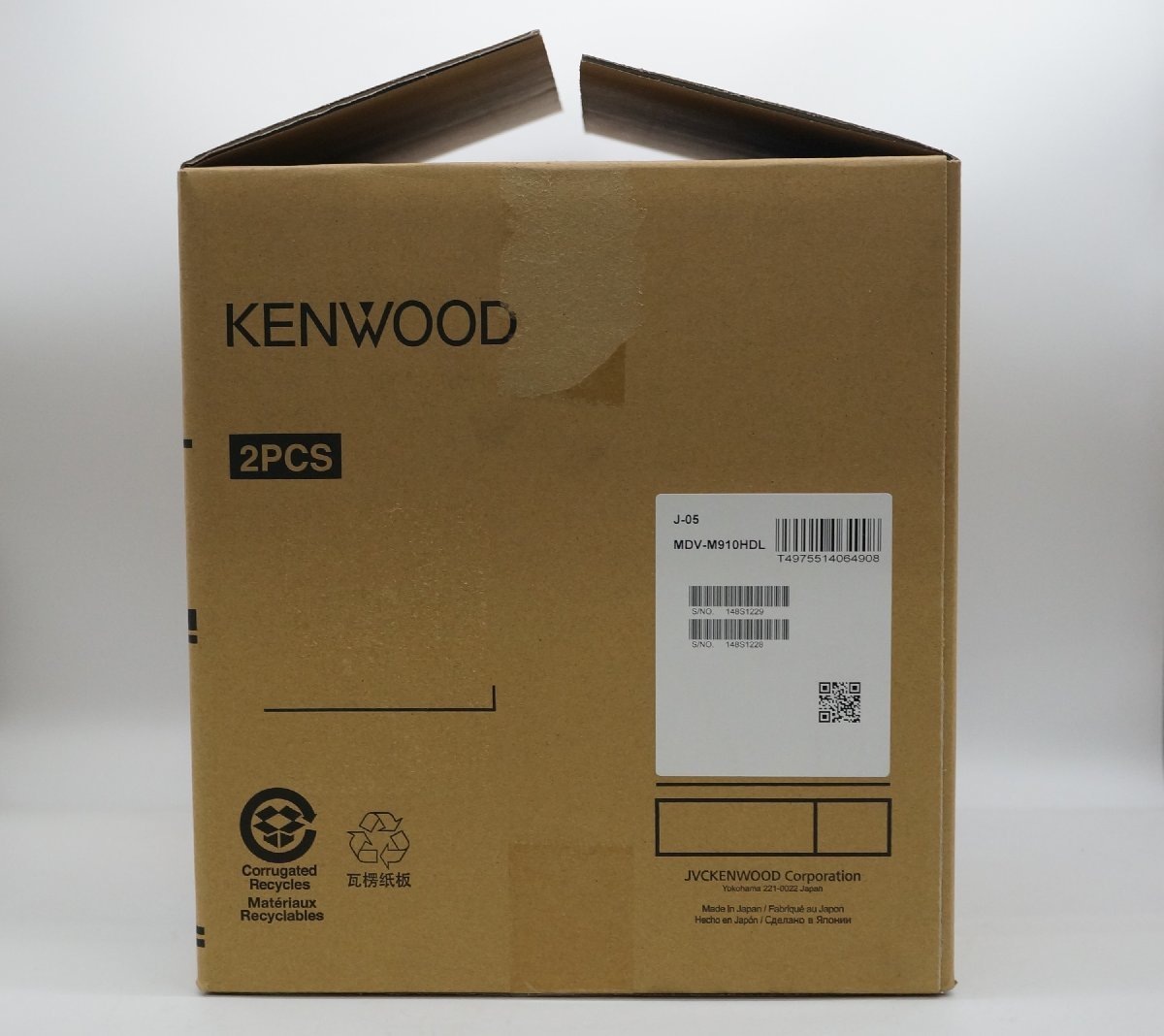 ★1スタ!!【未使用品/2個セット】Kenwood ケンウッド 9V型 大画面モデル カーナビ 彩速 Bluetooth内蔵 Mシリーズ MDV-M910HDL m5-31975 m__画像2