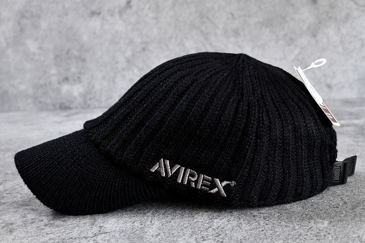 AVIREX アビレックス キャップ ニット帽 帽子 大きい 大きめ メンズ アヴィレックス 14986700-80 ブラック_画像6