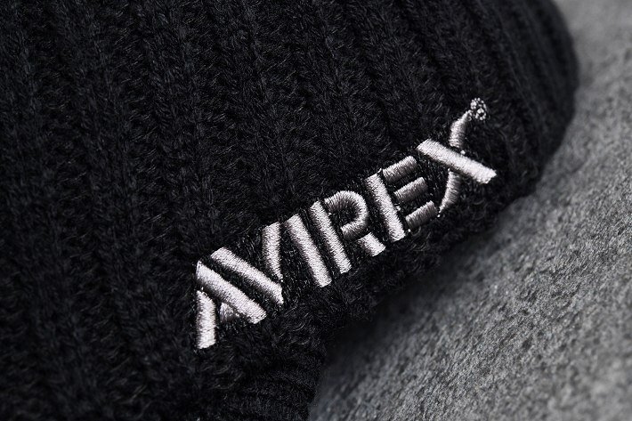 AVIREX アビレックス キャップ ニット帽 帽子 大きい 大きめ メンズ アヴィレックス 14986700-80 ブラック_画像7