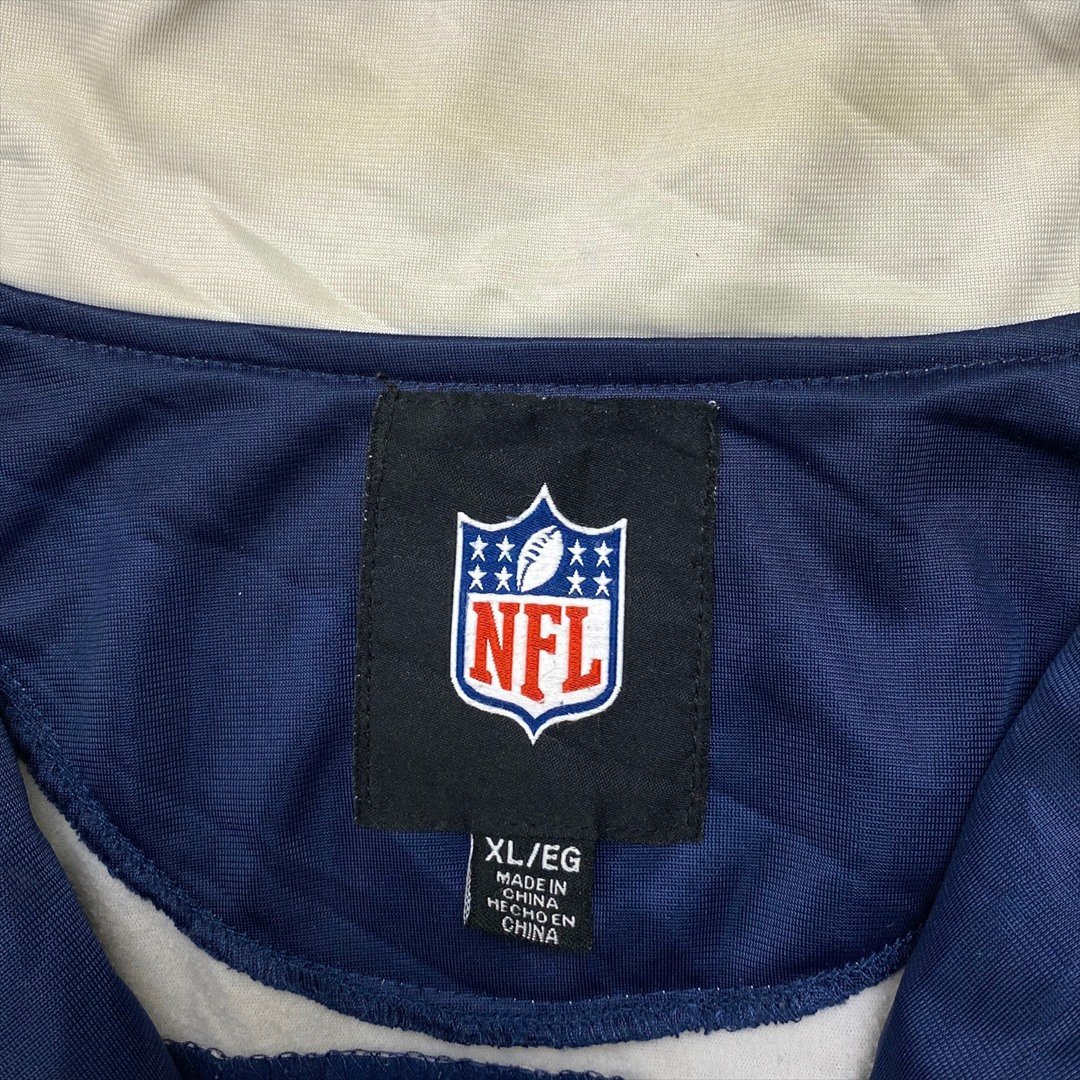 ジャージ ネイビー 古着 メンズ XL NFL フルジップ 袖リブ 裾リブ シアトル・シーホークスの画像2