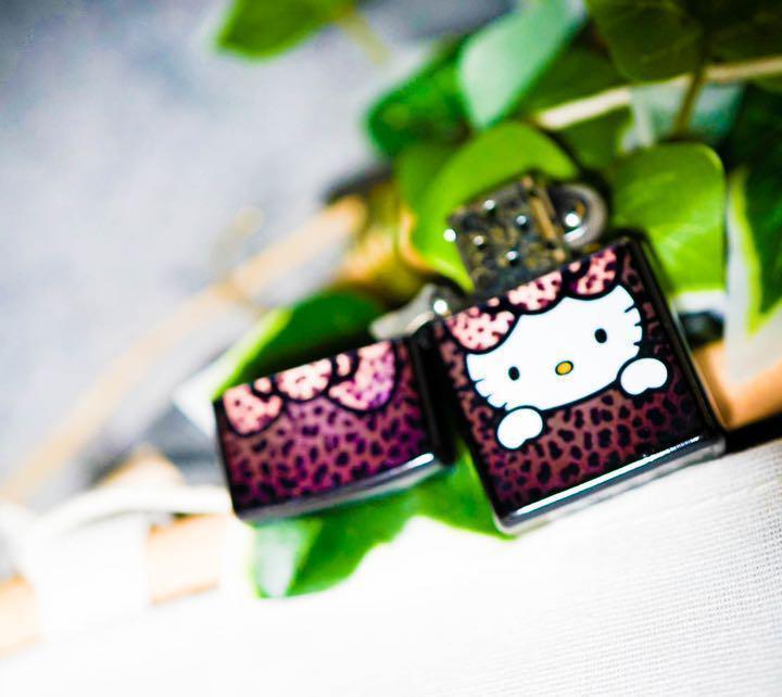 オイルライター ハローキティ 蝶豹 キティちゃん zippo 【リボン オイルライター ハローキティ 蝶豹 キティちゃん zippo 【リボン