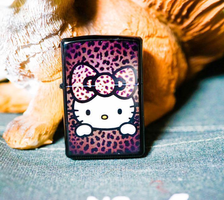 オイルライター ハローキティ 蝶豹 キティちゃん zippo 【リボン オイルライター ハローキティ 蝶豹 キティちゃん zippo 【リボン