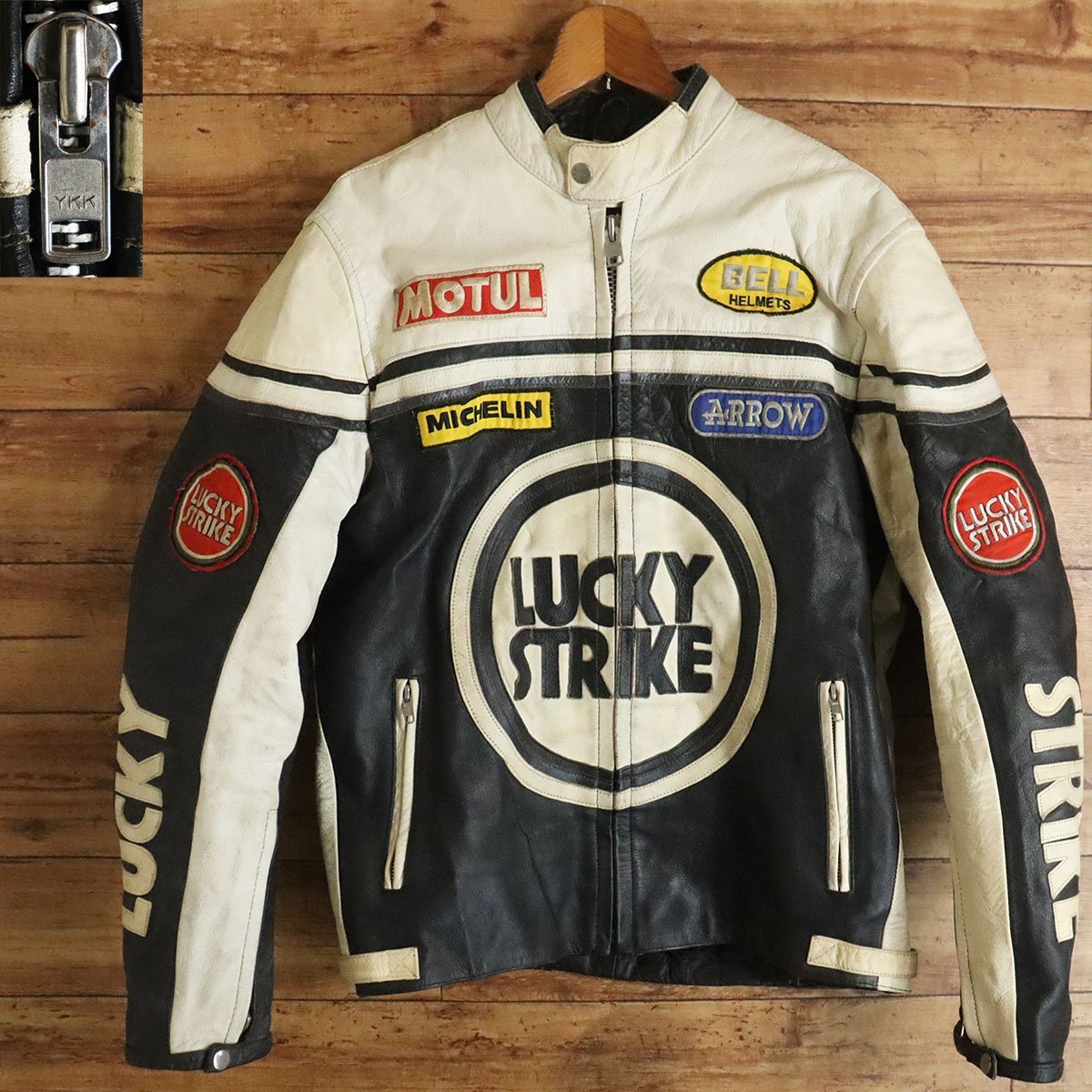 Lucky Strike ラッキーストライク レザージャケット 古着-