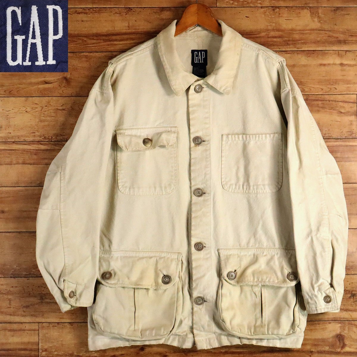 OLD GAP コーデュロイ ジャケット カバーオール ジップアップ ボア-