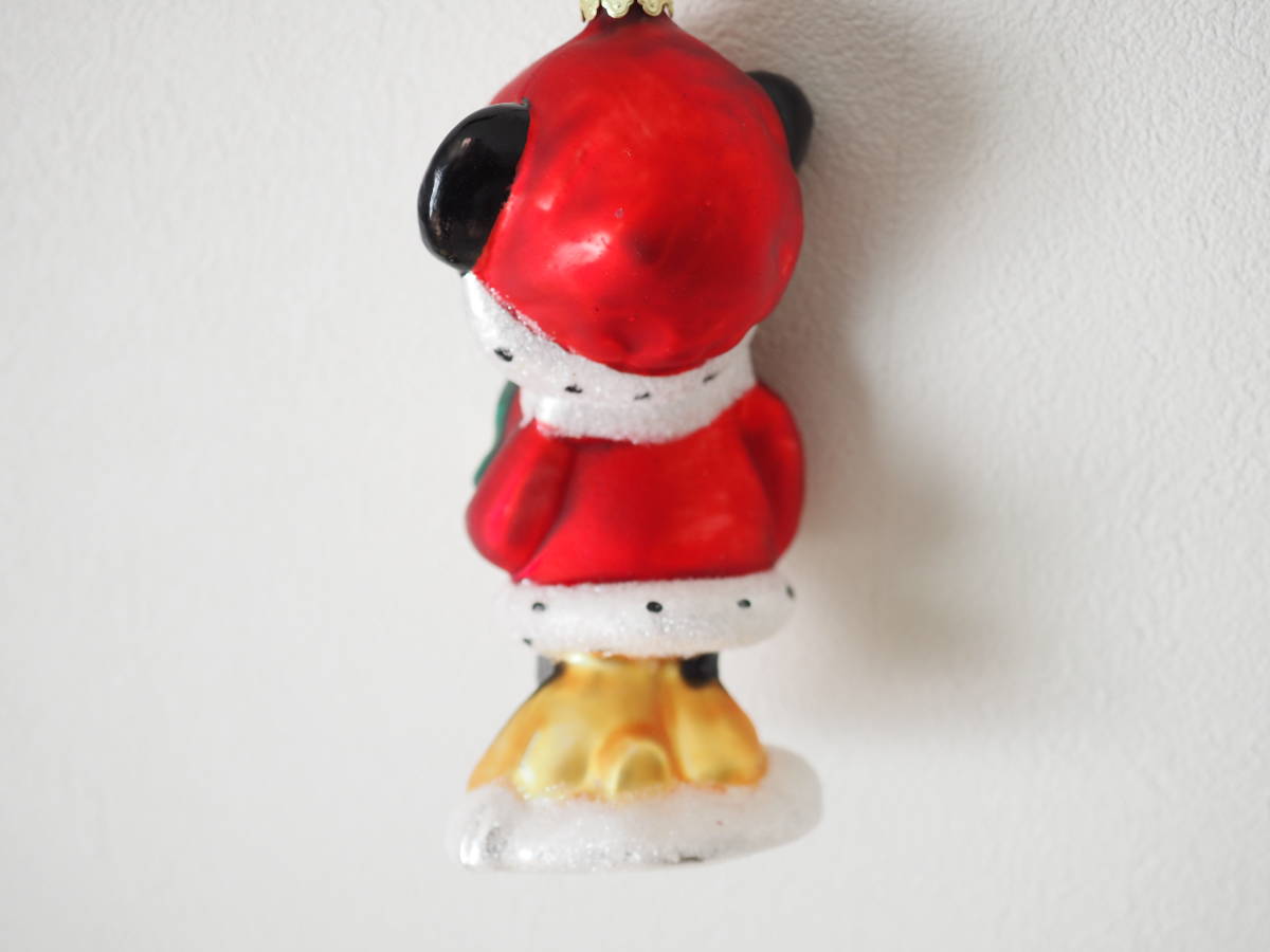 [MINNIE MOUSE] Minnie Mouse glass Christmas ornament Glass Holiday Ornament