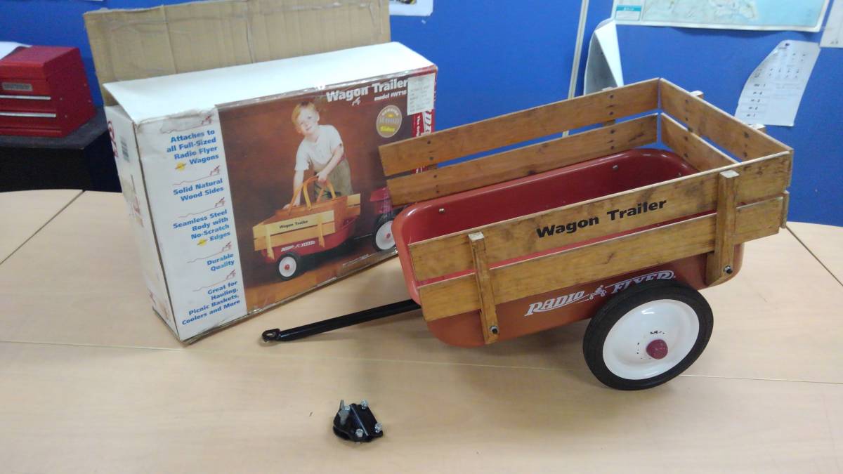  Vintage радио Flyer редкий Wagon прицеп WT18 тяга планка с фаркопом retro Classic редкость распроданный RADIO FLYER