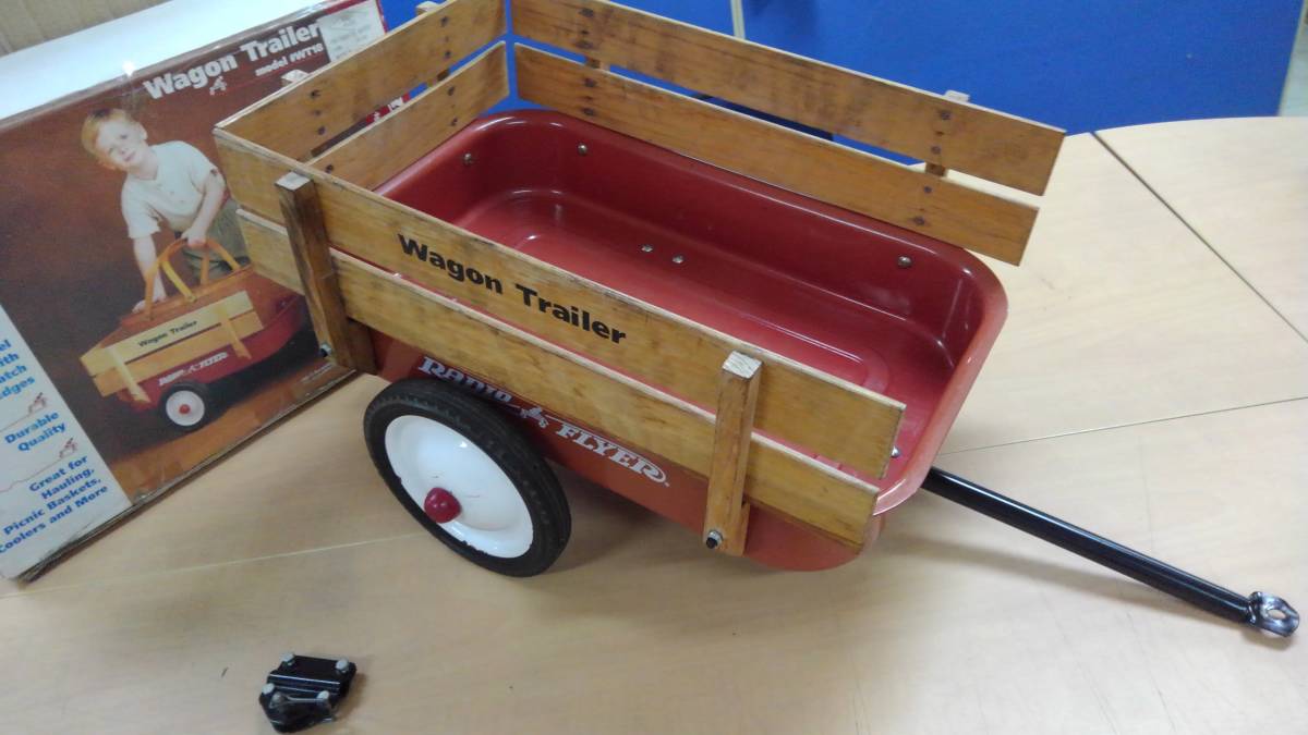  Vintage radio Flyer rare Wagon trailer WT18 traction hitchmember retro Classic rare out of print RADIO FLYER