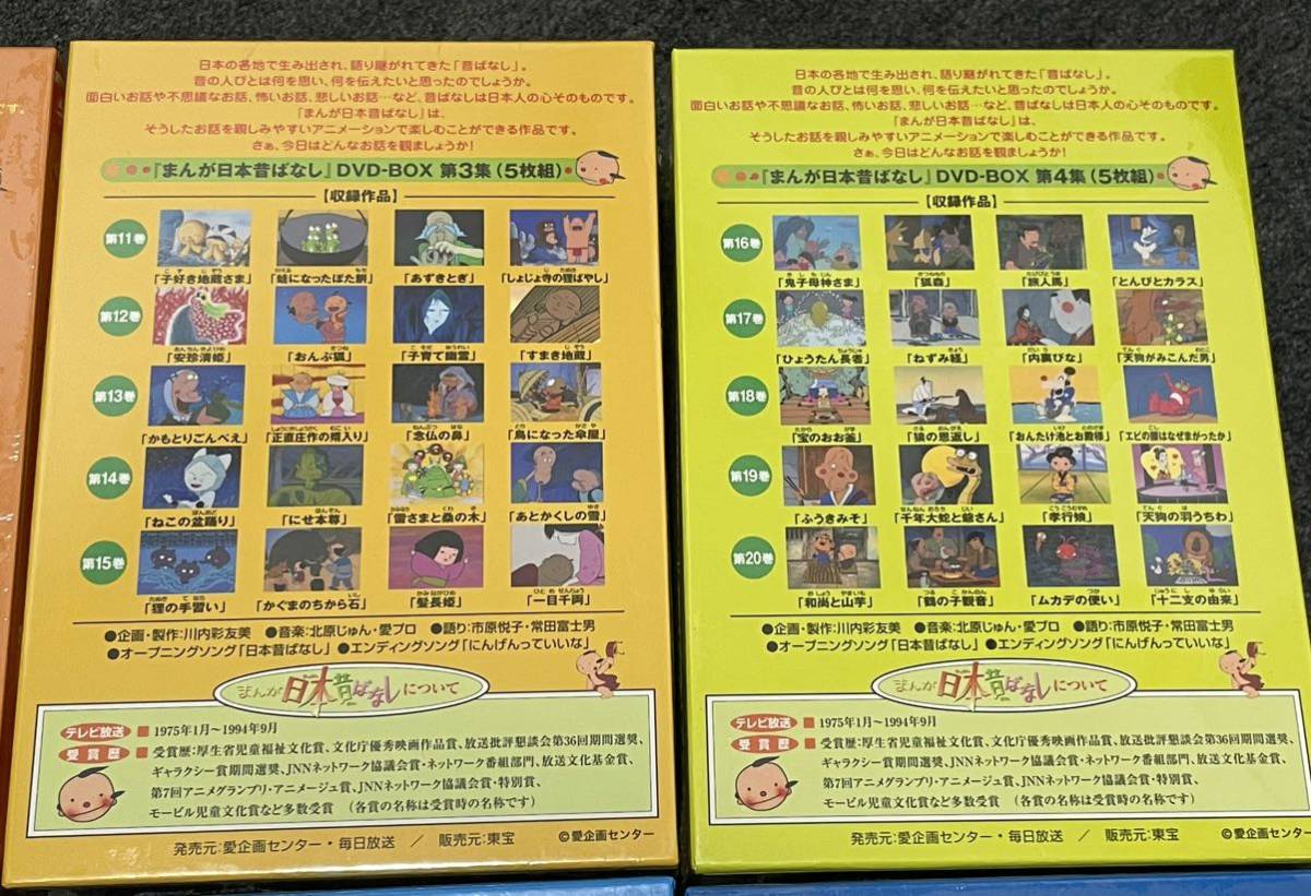 未開封品DVD-BOXまんが日本昔ばなし 全12集全60巻 パッケージ未開封の画像6