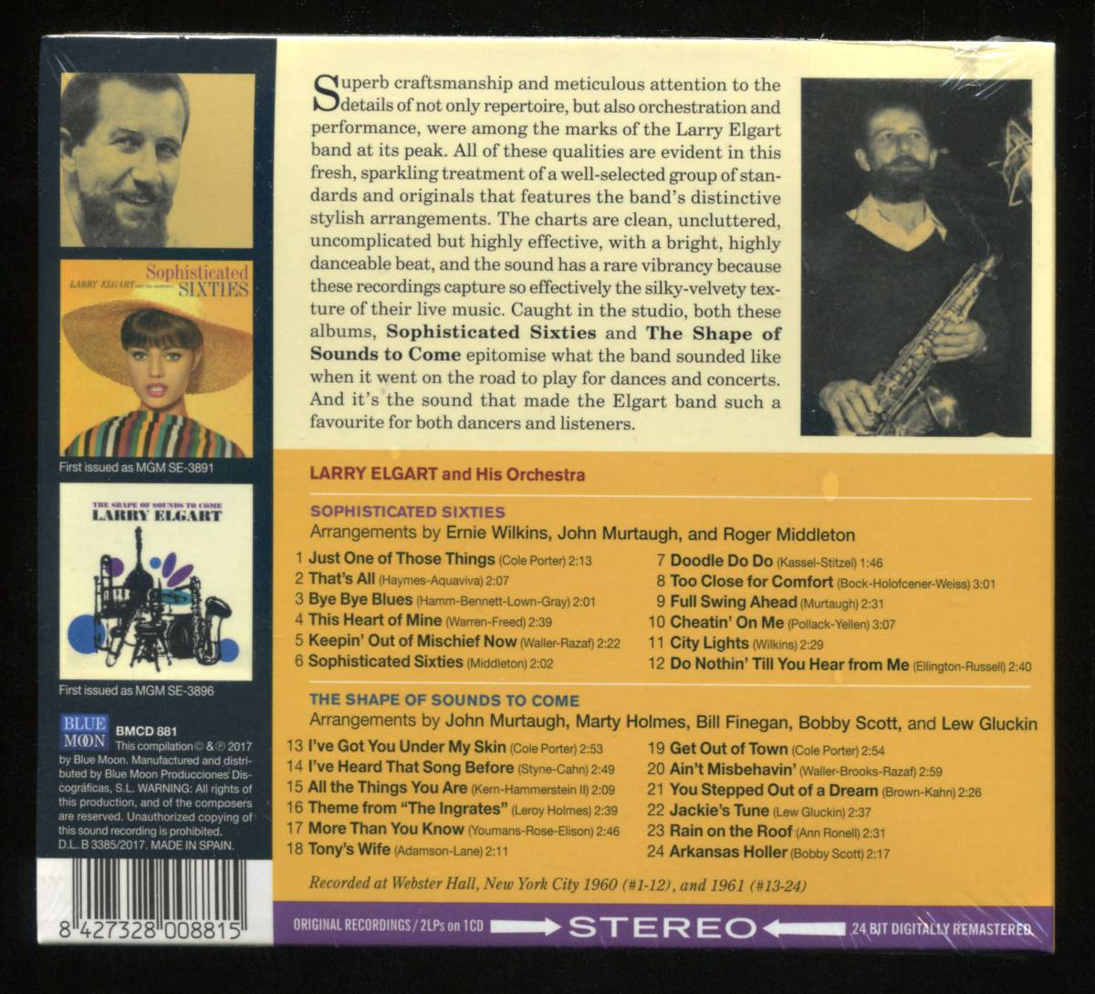 ☆ ラリー・エルガート　Larry Elgart & His Orchestra / Sophisticated Sixties ＆ The Shape Of Sounds To Come / ゆうメール送料0円_画像2