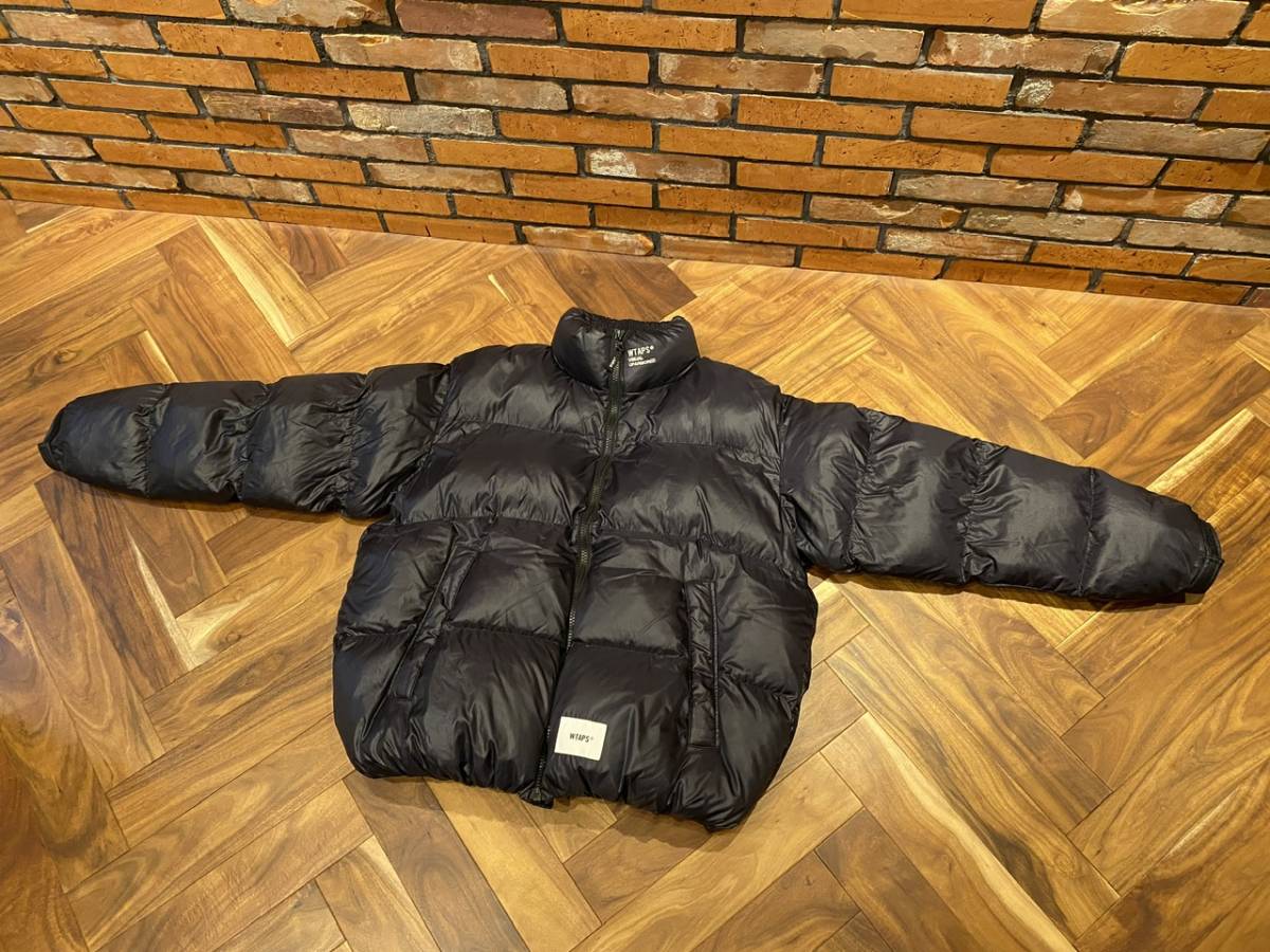 WTAPS ダブルタップス 22aw BIVOUAC/JACKET/NYLON.RIPSTOP.FORTLESS サイズXL ブラック ビバーク ダウンジャケット 222BRDT-JKM04_画像2