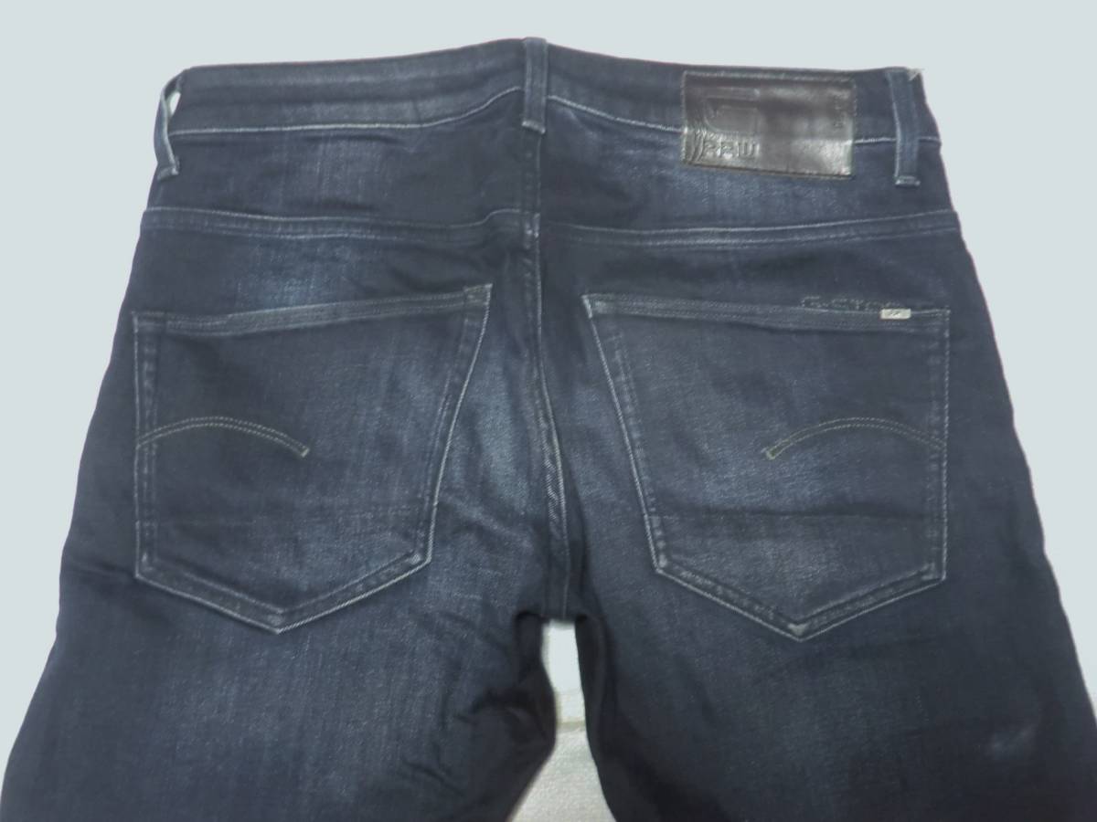 G-STAR RAW ジースターロウ 3301 デニム スリム ストレッチ ジーンズ W32　L32 インディゴブルー　美品です_画像4