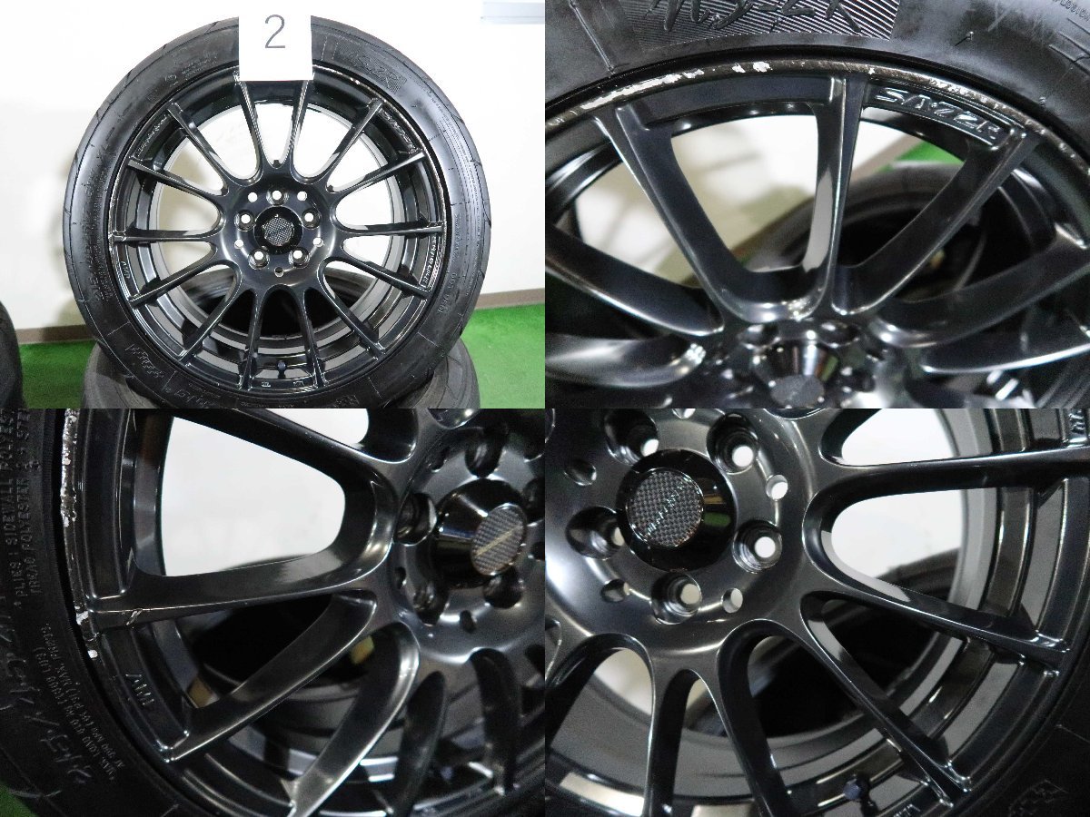 4本 Weds Sport SA-72R 17インチ 7J +48 5H 100 ラジアル ナンカン Sportnex NS-2R 2022年 215/45R17 86 BRZ プリウス カローラ ツーリング_タイヤ、ホイール4本セットでの出品です。