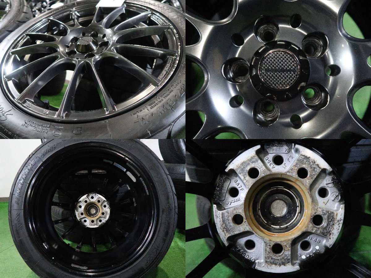 4本 Weds Sport SA-72R 17インチ 7J +48 5H 100 ラジアル ナンカン Sportnex NS-2R 2022年 215/45R17 86 BRZ プリウス カローラ ツーリング_画像6