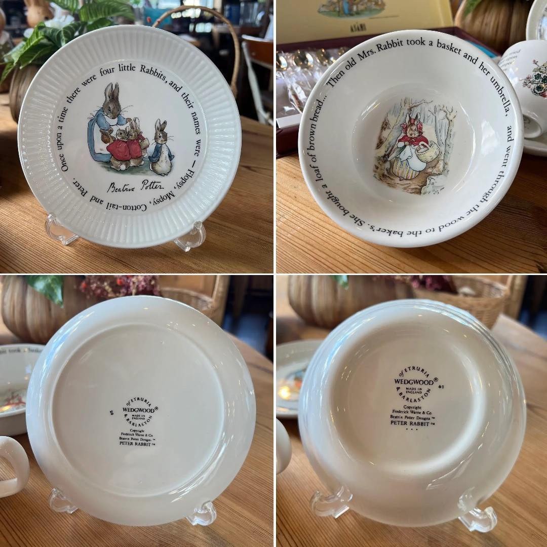 y725 ピーターラビット 食器セットセット WEDGWOOD/ウェッジウッド カップ＆ソーサー プレート ボウル等 ロイヤルドルトン オータム ASAHI_画像5