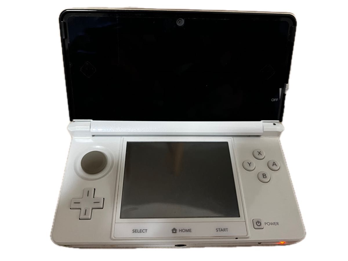 ニンテンドー3DS 本体 任天堂 Nintendo 3DS 動作確認済　付属品完備　ピュアホワイト　フイルム貼付