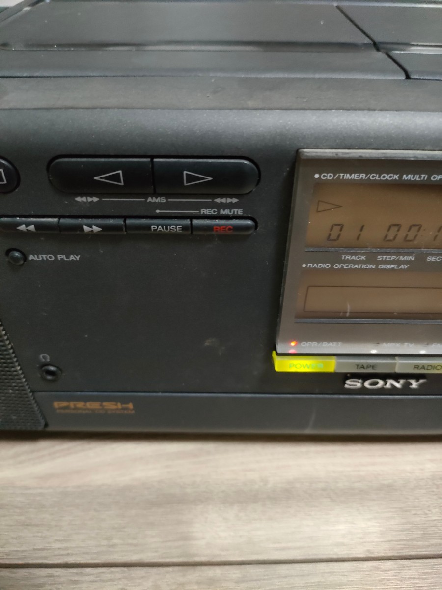 ソニー CDラジカセ CFD-K10 ラジオカセットコーダー SONY CD RADIO CASSETTE-CORDER_画像3