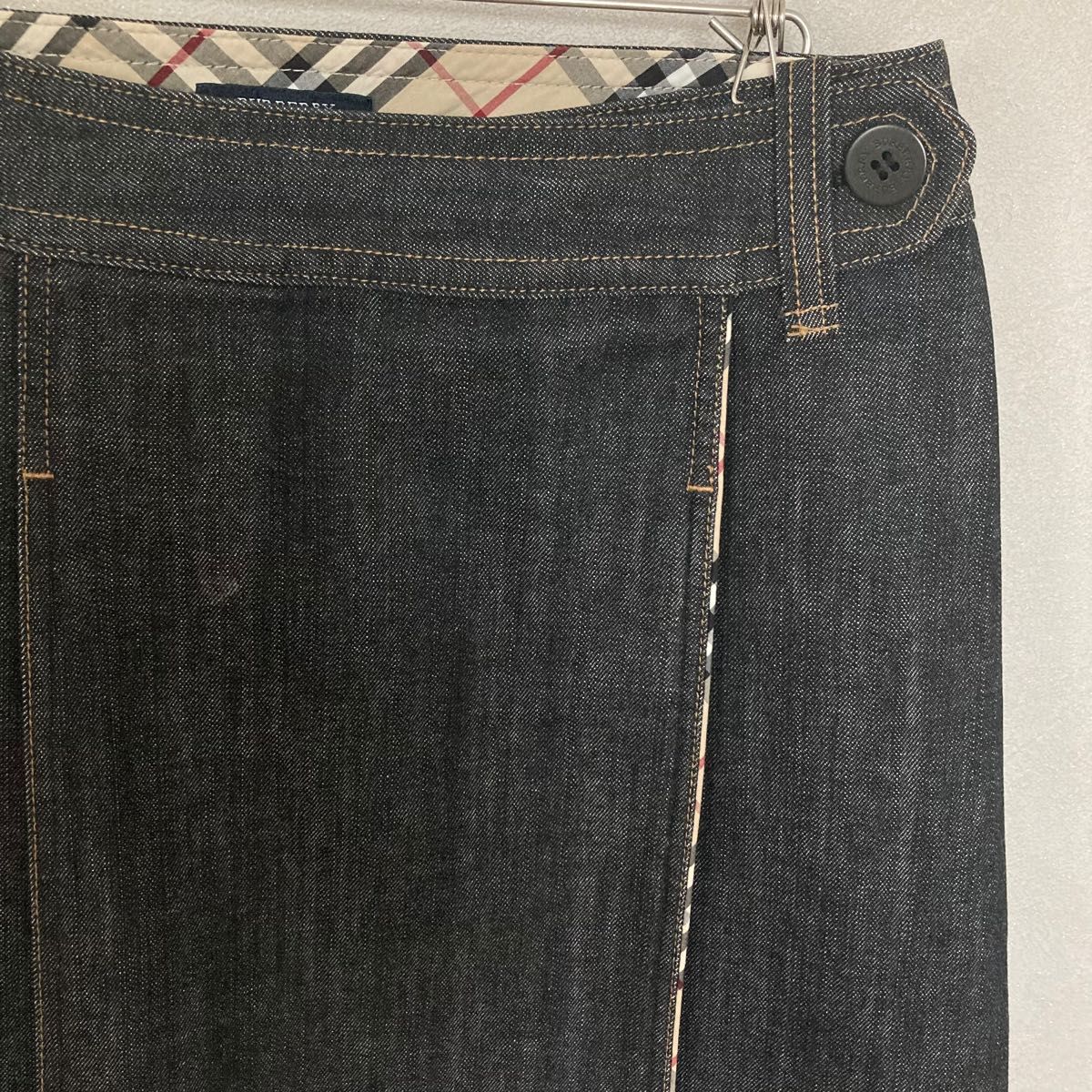 BURBERRY LONDON バーバリー ロンドン デニム巻きスカート 36 BURBERRY LONDON バーバリー ロンドン デニム巻きスカート 36