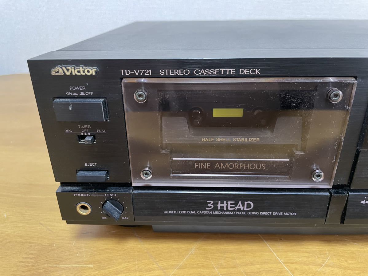ジャンク カセットデッキ Victor TD-V721J11585 ジャンク カセットデッキ Victor TD-V721J11585