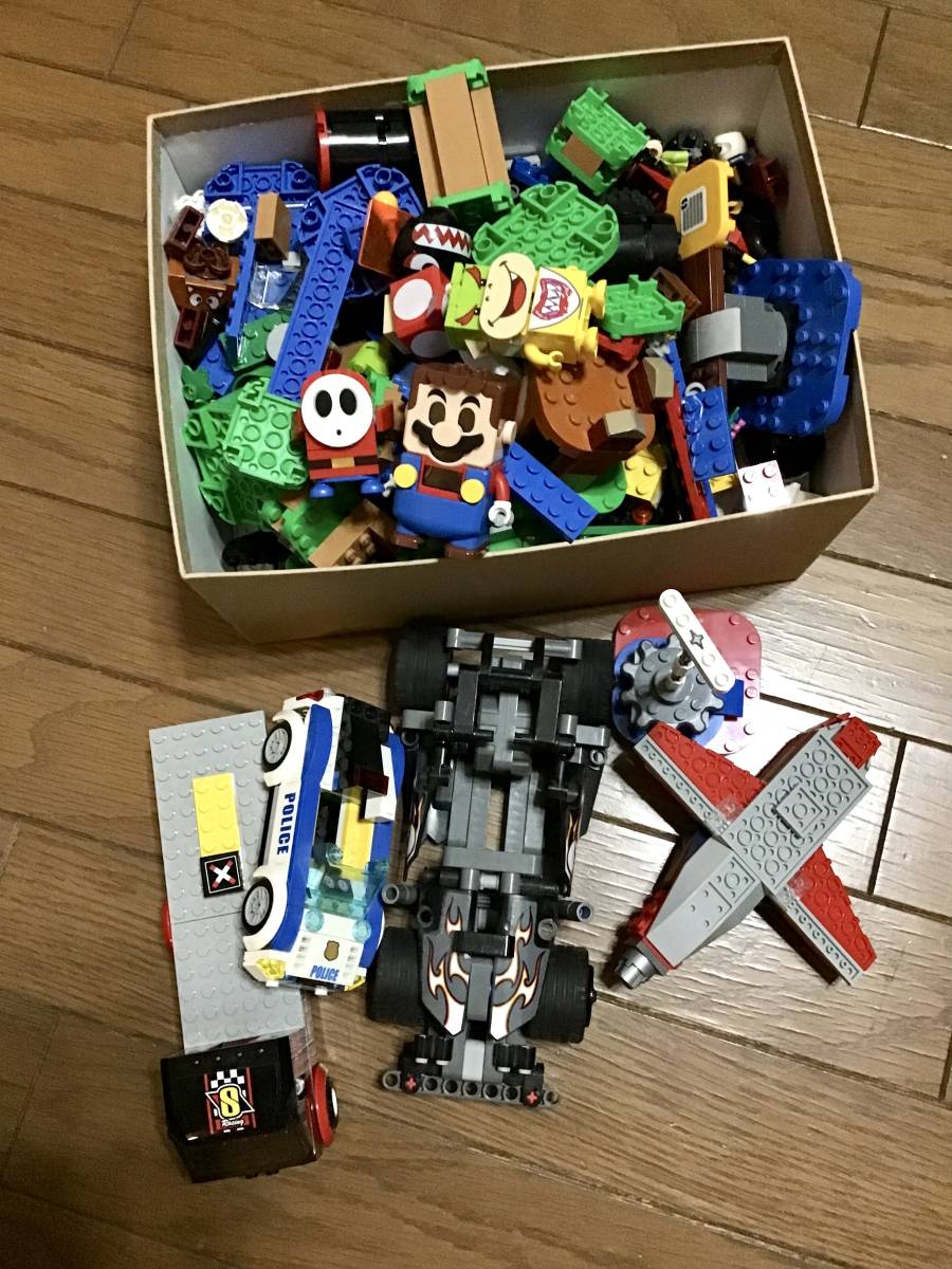 まとめ売り【LEGO/レゴ】ブロックセット/約2キロ☆マリオ,車,タイヤ