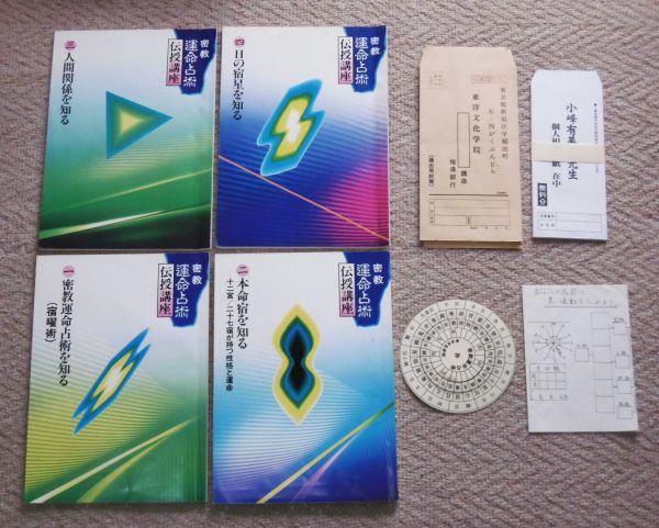 即決！「密教運命占術伝授講座セット　揃い」東洋文化学院　宿曜術/空海/暦法/天文/占い/陰陽道/宿曜占星盤(ホロスコープ)/十二宮/二十七宿_画像2