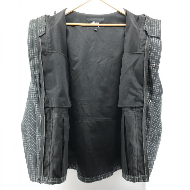 代引可】 ナイロンフードジャケット 【中古】STUSSY サイズXL