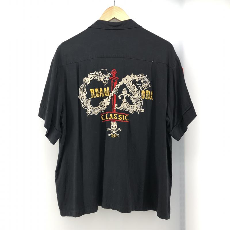 【中古】CREAM SODA 90年代 ボーリングシャツ サイズ：表記なし ブラック クリームソーダ アメカジ ロカビリー 90s[240024426447]