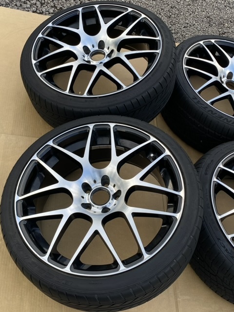 ホイール付タイヤ４本セット BBS タイプ アルファード、ヴェルファイア、エスティマクラウン、マジェスタなど 8.5+38 PCD114.3 245/45/20_画像3