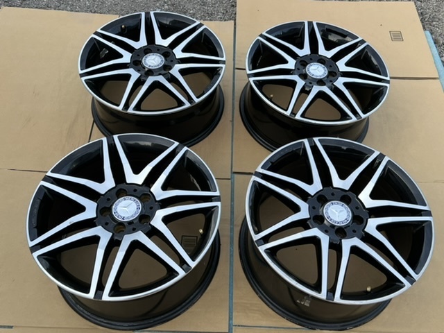 中古ホイール４本セット　メルセデスベンツ純正 AMG C-Class W204 4輪 18インチ 7.5J/8.5 +47/54 PCD112, AMG C CLASS , Mercedes-Benz_画像6