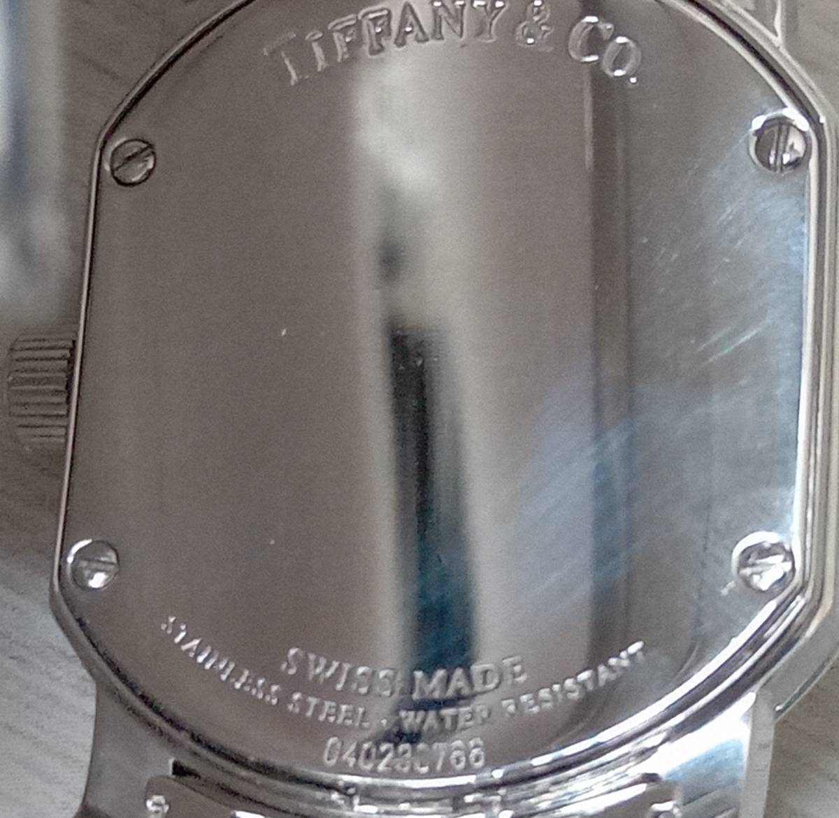 [ beautiful goods ][2023 year 4 month grinding * battery replaced ] TIFFANY&Co. Tiffany and ko- Mark coupe 040230766 quartz battery type lady's wristwatch 