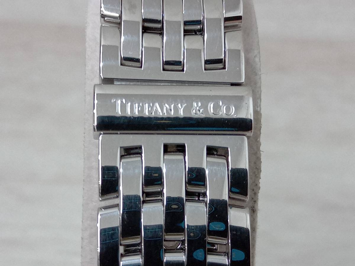 [ beautiful goods ][2023 year 4 month grinding * battery replaced ] TIFFANY&Co. Tiffany and ko- Mark coupe 040230766 quartz battery type lady's wristwatch 