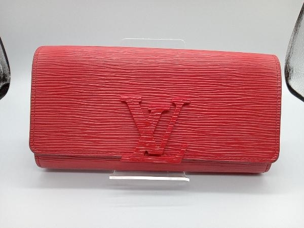 超特価激安 CA0126 レッド 二つ折り長財布 ルイーズ エピ VUITTON