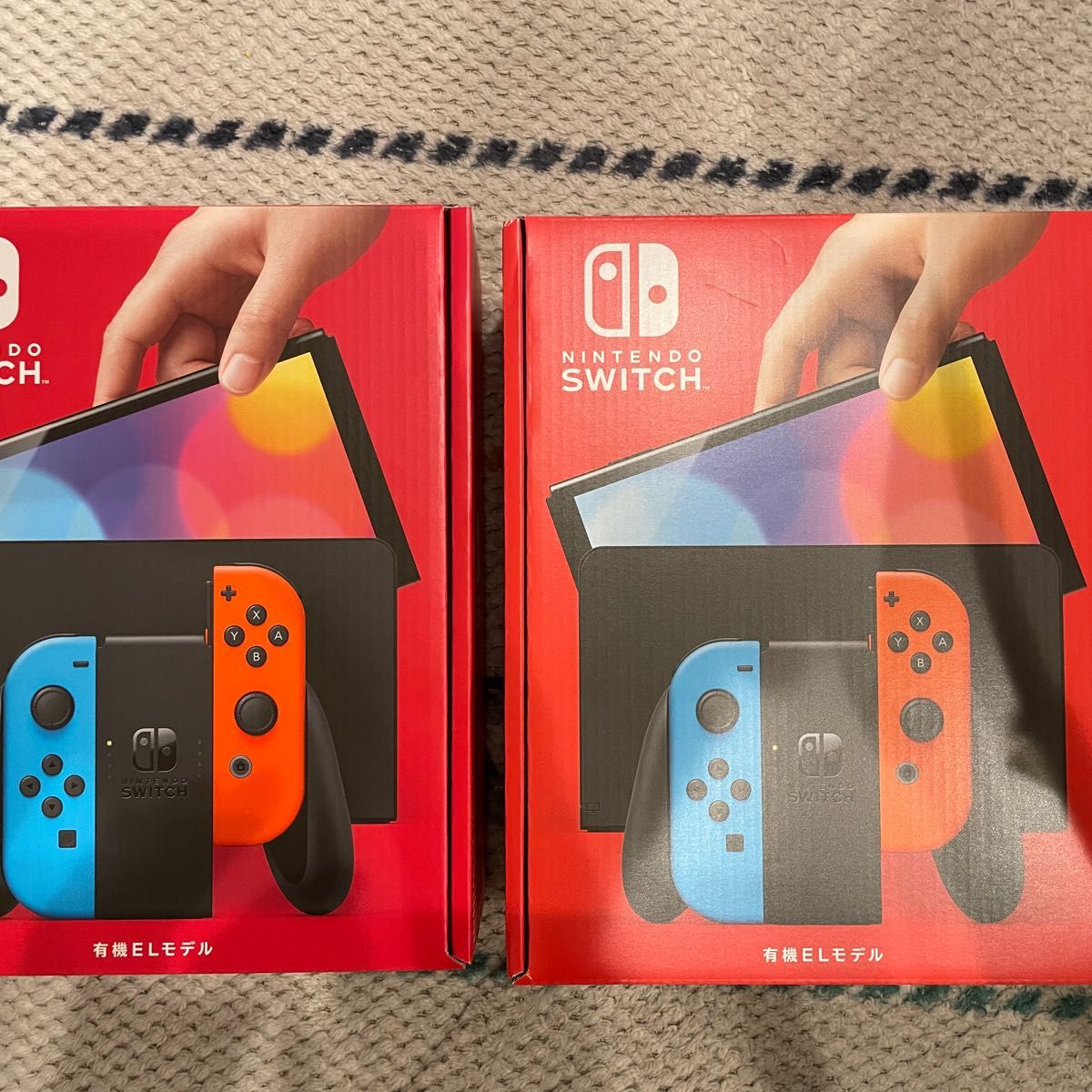 新品未開封 Nintendo Switch 有機ELモデル ネオン ブルー2台