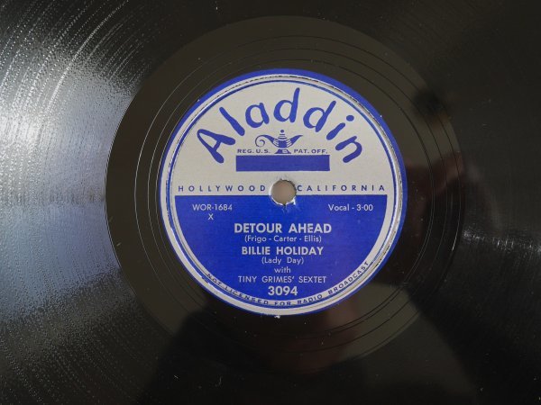 bi Lee * Hori teiSP record Billie Holiday 78 record Alladin 3094