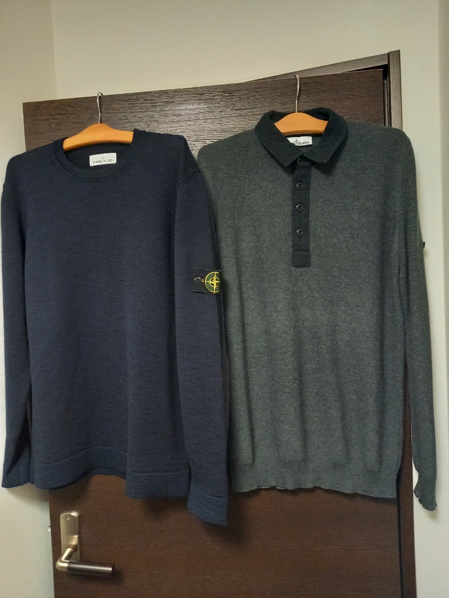 セット売り 美品 STONE ISLAND ウール 最高級 ニット セーター サイズ