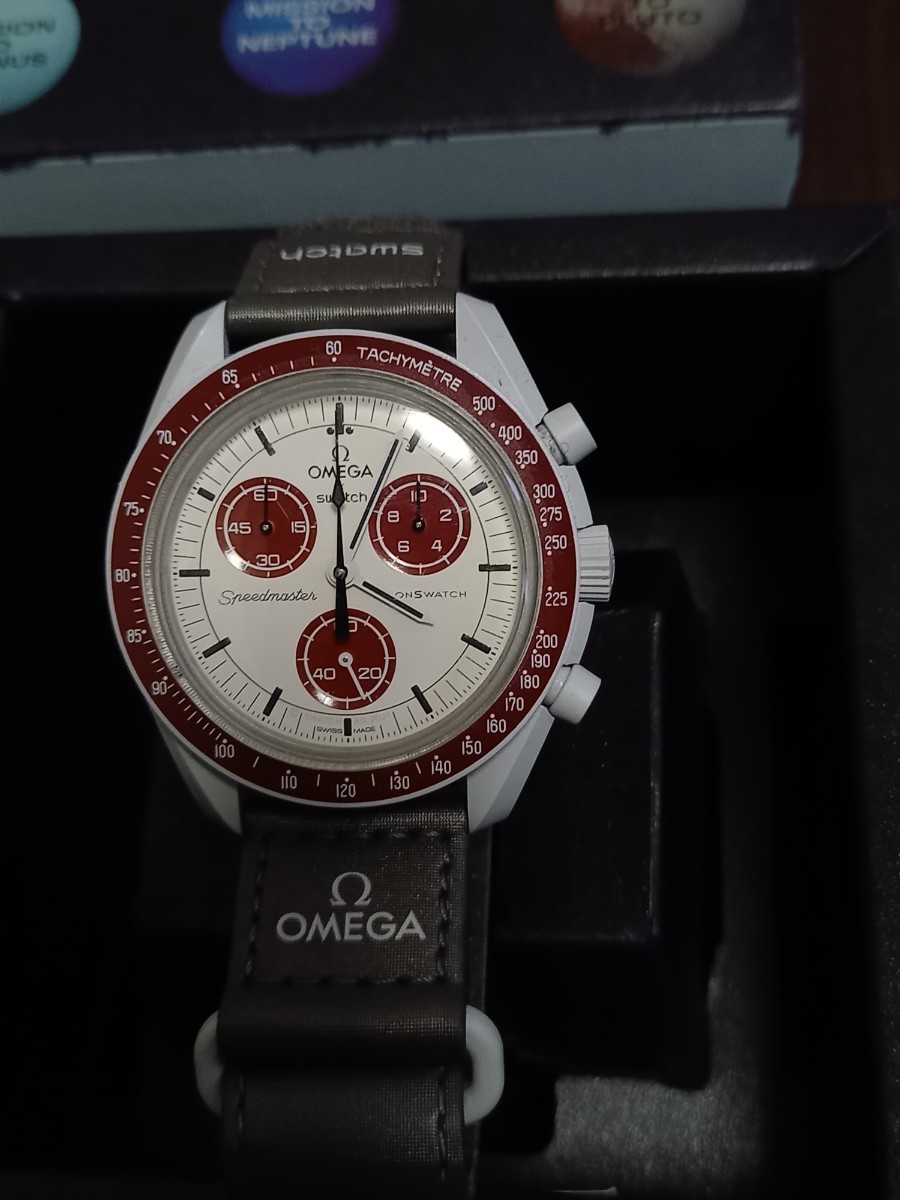 ほぼ未使用 Swatch×Omega Mission to Pluto スウォッチ×オメガ