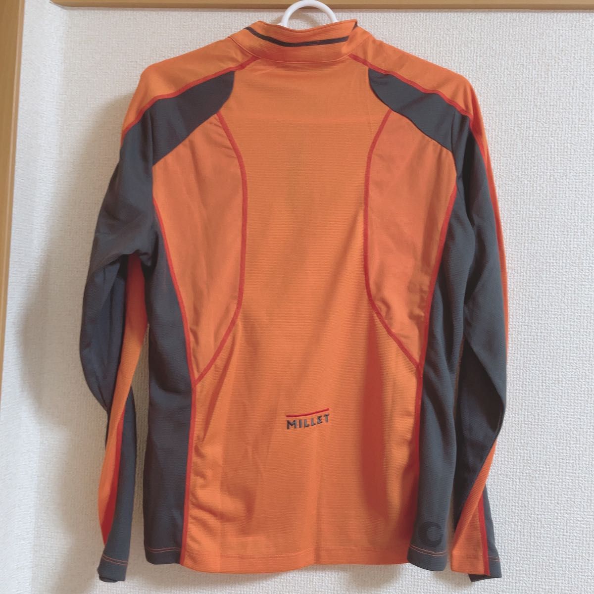 新品 ミレー MILLET トレッキングハーフジップシャツ長袖 M アウトドア-