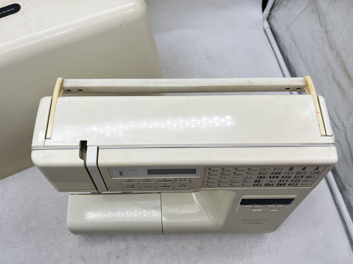 【1円スタート】JANOME KTS550 コンピューターミシン 電気ミシン 家庭用 裁縫 ハンドクラフト ジャノメ MK1027N_画像3