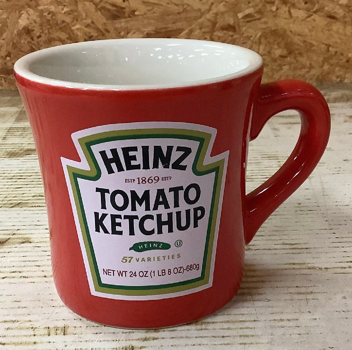 HEINZU　 ハインツ ペアマグカップ　レッド/グリーン　電子レンジ対応　食洗器使用可　中古　札幌発_画像3