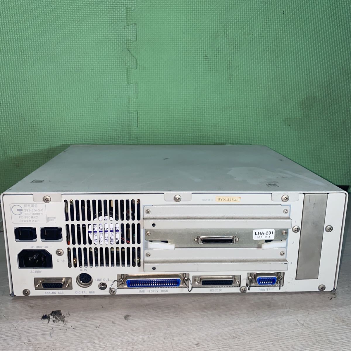 DT98-231 激安 PC98 デスクトップ NEC PC-9801EX2 HDD欠品　起動確認済み　ジャンク_画像7