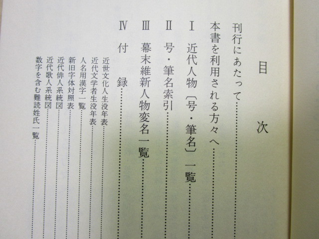 【送料無料】『近代人物　号筆名辞典』（柏書房/函/1979年）有名人_画像2