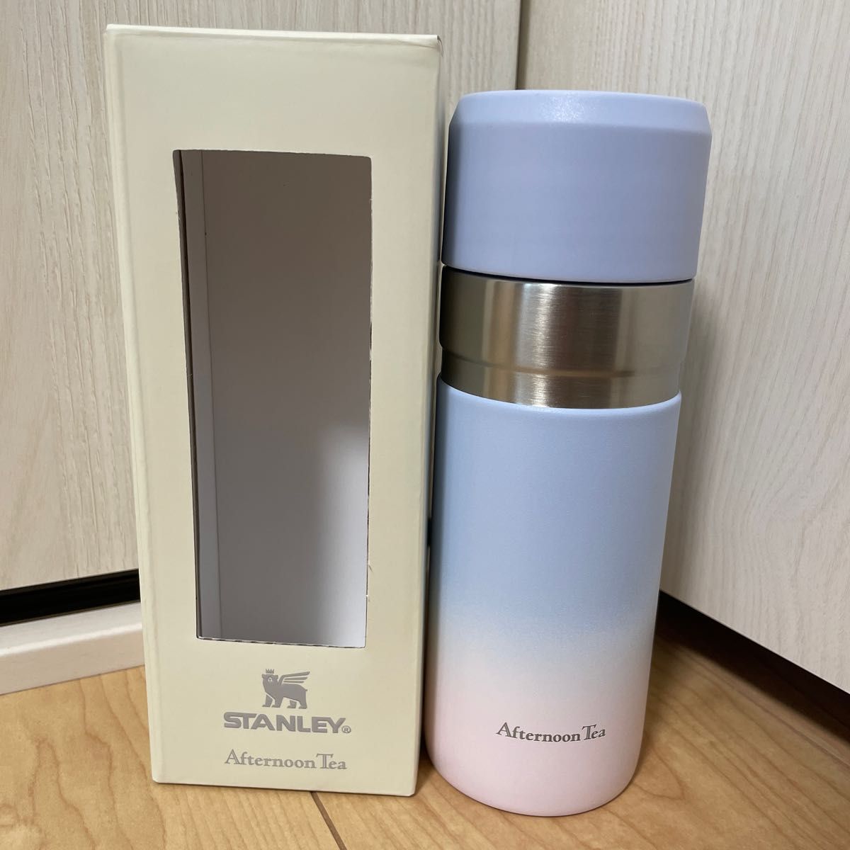 スタンレー アフタヌーンティー 真空ボトル ブルー 370ml